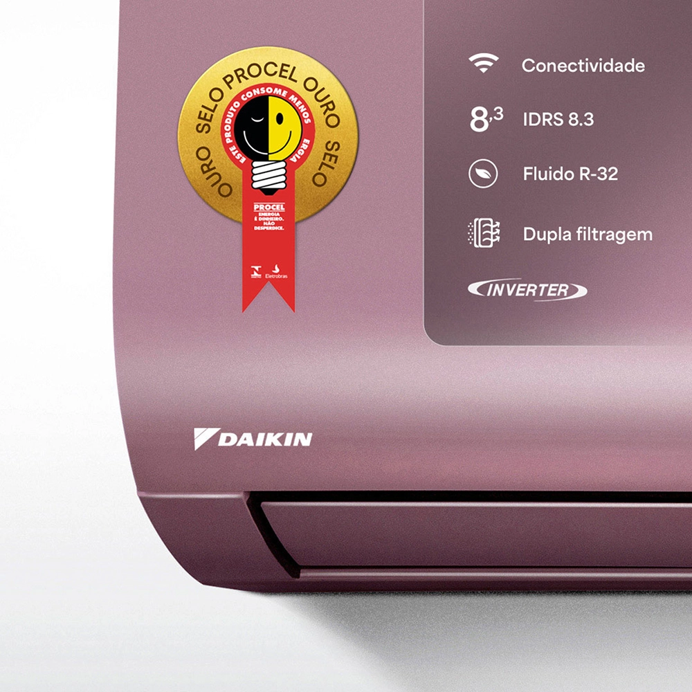 ar-condicionado-9000-btus-inverter-daikin-ecoswing-smart-gold-icolor-rosa-evaporadora-procel