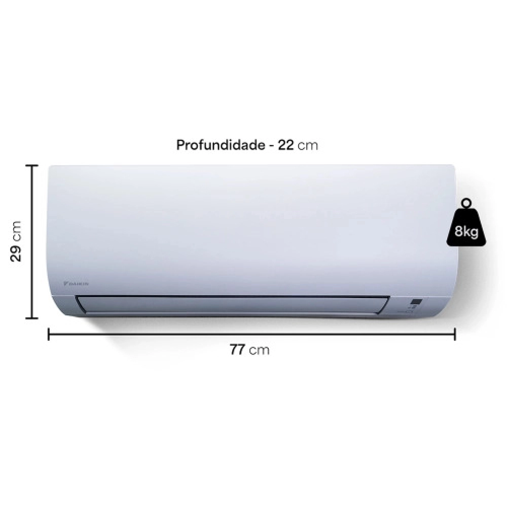 Ar Condicionado 9000 Btus Split Hi Wall Daikin Full Inverter Frio 220V