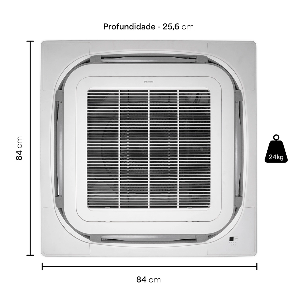 ar-condicionado-cassete-30000-btus-inverter-4-vias-daikin-sky-air-medidas-evaporadora ar-condicionado-cassete-30000-btus-inverter-4-vias-daikin-sky-air-medidas-evaporadora