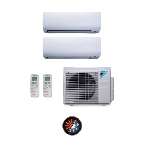Ar Condicionado Multi Split 2 Ambientes 18000 Btus Inverter Lite Daikin com 2 Hi Wall 9000 e 12000 Quente Frio 220V