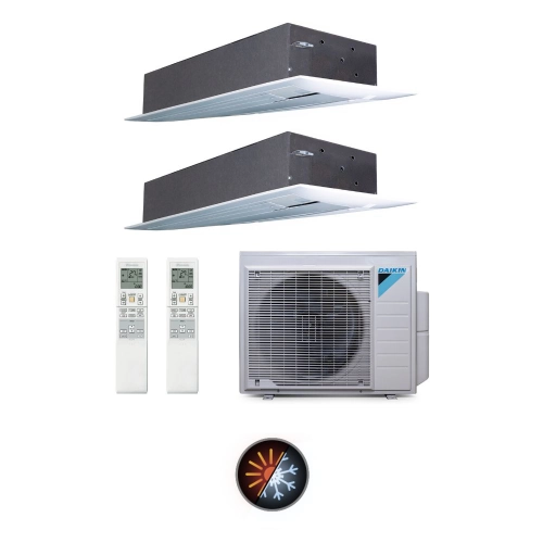 Ar Condicionado Multi Split 2 Ambientes 24000 Btus Inverter Advance Daikin com 2 Cassetes Uma Via 18000 Quente Frio 220V Ar Condicionado Multi Split 2 Ambientes 24000 Btus Inverter Advance Daikin com 2 Cassetes Uma Via 18000 Quente Frio 220V