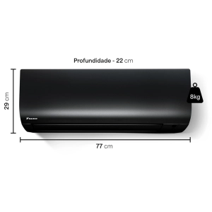 Ar Condicionado 12000 Btus Inverter Daikin Ecoswing Smart Gold Icolor Preto Quente Frio 220V