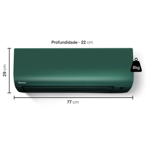 Ar Condicionado 12000 Btus Inverter Daikin Ecoswing Smart Gold Icolor Verde Quente Frio 220V