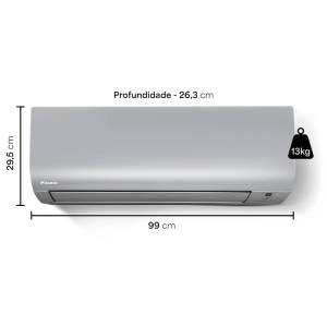 Ar Condicionado 24000 Btus Inverter Daikin Ecoswing Smart Gold Icolor Prata Quente Frio 220V