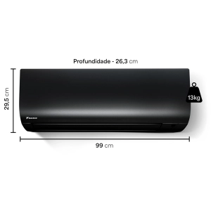 Ar Condicionado 24000 Btus Inverter Daikin Ecoswing Smart Gold Icolor Preto Quente Frio 220V Ar Condicionado 24000 Btus Inverter Daikin Ecoswing Smart Gold Icolor Preto Quente Frio 220V