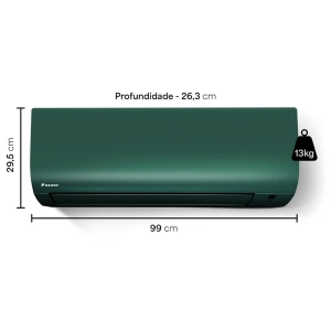 Ar Condicionado 24000 Btus Inverter Daikin Ecoswing Smart Gold Icolor Verde Quente Frio 220V