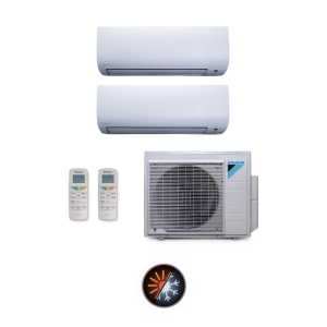 Ar Condicionado Multi Split 2 Ambientes 18000 Btus Inverter Lite Daikin com 2 Hi Wall 9000 e 12000 Quente Frio 220V