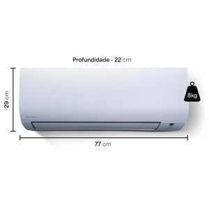 Ar Condicionado Multi Split 2 Ambientes 18000 Btus Inverter Lite Daikin com 2 Hi Wall 9000 Frio 220V