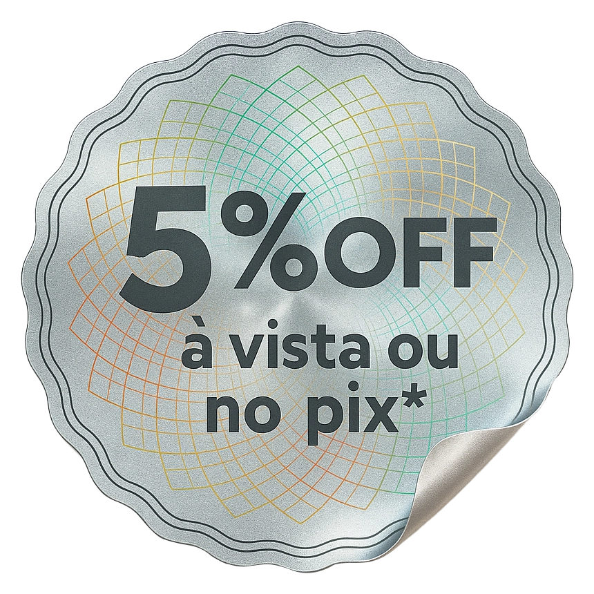 [ABRIL] 5% de desconto à vista